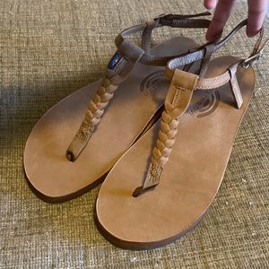 Like New Dark Brown Rainbow Sandals